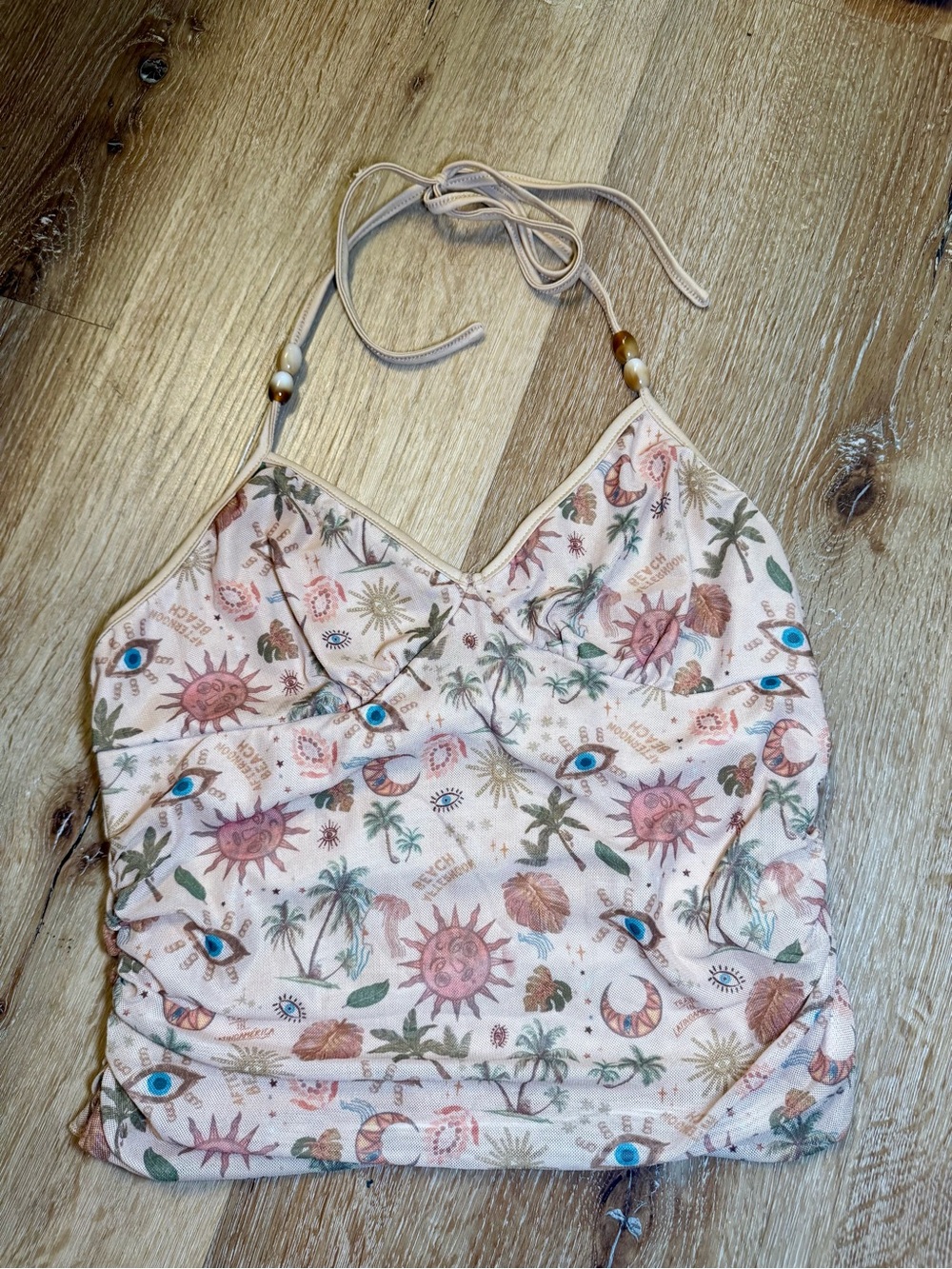 Women’s Printed Halter Tank Top Size